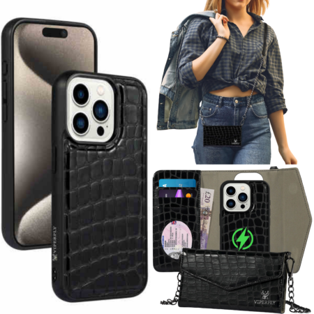 VIPERFLY Crossbody Phone Case for iPhone 15/ 14/ 13/ Pro / Pro Max